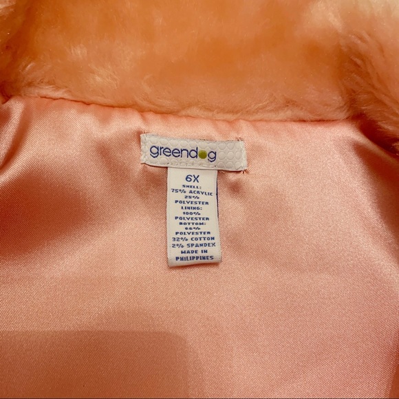 🆕 Adorable Faux Fur Girl Vest 6X - Picture 4 of 4